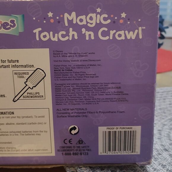 Disney Pooh Babies Magic Touch N Crawl Eeyore NIB Rare Vintage - Picture 12 of 13
